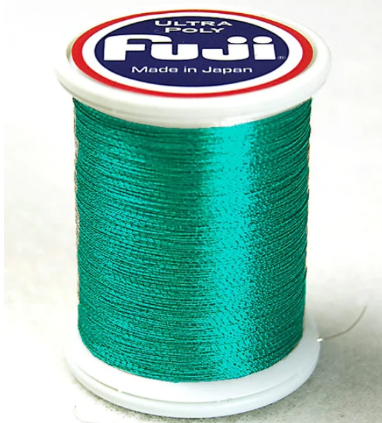 Нитки Fuji Metallic Thread 100M Size A (Aqua-910) Нитки Fuji Metallic Thread 100M Size A (Aqua-910)