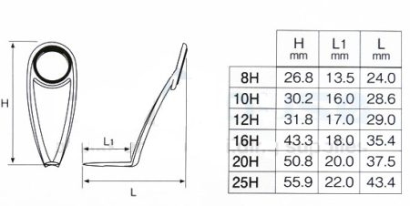 Кольцо Fuji Alconite CCKLAG-H